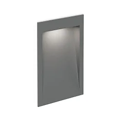 Luminaria empotrable para exteriores ORIS OUTDOOR WALL REC 2.0 abajo, corriente constante, indirecta IP65, gris 