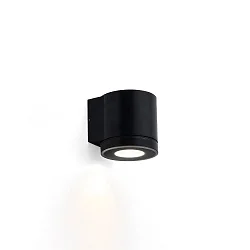 LED Outdoor Wall luminaire TUBE 1.0, IP65, 1-sided, 8W 3000K 38°, CRi >90, dimmable, black
