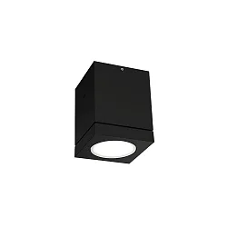Outdoor LED Ceiling luminaire TUBE 1.0, IP65, 8W 3000K 38°, CRi >90, dimmable, black