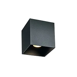 outdoor ceiling luminaire BOX OUTDOOR CEILING SURF 1.0 IP65, anthracite dimmable