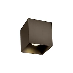 Luminaria de techo para exteriores BOX OUTDOOR CEILING SURF 1.0 IP65, color bronce regulable