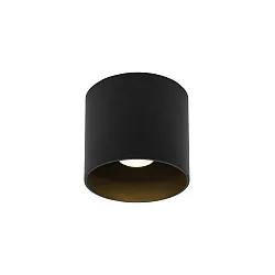 outdoor ceiling luminaire BOX OUTDOOR CEILING SURF 1.0 IP65, black matt dimmable