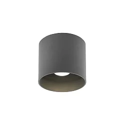 Luminaria de techo para exteriores BOX OUTDOOR CEILING SURF 1.0 IP65, gris regulable