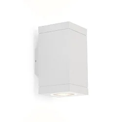 Luminaria de pared para exteriores TUBE CARRÉ WALL 2.0 PAR16 Arriba-Abajo, dos caras GU10 IP65, blanco