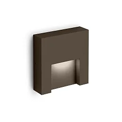 Luminaria de pared para exteriores RETO OUTDOOR WALL SURF 1.3 IP65, color bronce regulable