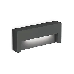 Luminaria de pared para exteriores RETO OUTDOOR WALL SURF 2.0 IP65, antracita regulable
