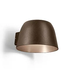 Luminaria de pared para exteriores SWAM OUTDOOR WALL SURF 1.0 IP65, color bronce regulable