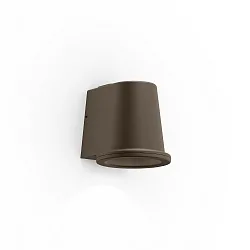 Luminaria de pared para exteriores CLASCO 1.0 IP65, marrón regulable