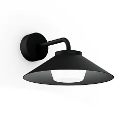 Luminaria de pared para exteriores TRADORA WALL IP65 1.0 IP65, negro mate regulable