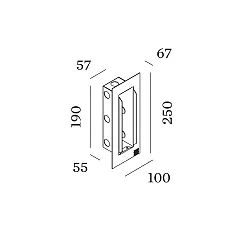 Accessory for ORIS 0.7 - flush mounted frame with flush mounted housing