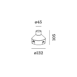 Accessory for Outdoor LED Recessed spot MAP 0.6 / CHART 0.6 - recessed housing