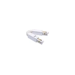 Conector flexible trifásico, blanco