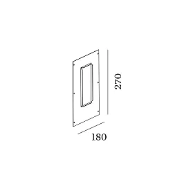 Accessory for LED Stair case luminaire THEMIS 1.7 - flush mounted frame