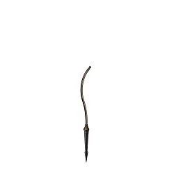 Pie de la luminaria SWAM CURVED POLE 400, color bronce