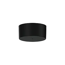 Roseta de techo simple, negro