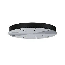 Roseta de techo 9 veces, aluminio, negro