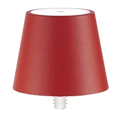 Luminaria con batería POLDINA STOPPER IP54, rojo regulable