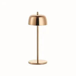 Lámpara de mesa a pilas CIRCE IP65, color cobre regulable