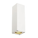 Luminaria de pared THEO UP/DOWN QPAR51 GU10, blanco