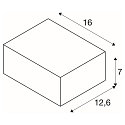 Luminaria de pared SHELL 30, blanco