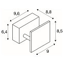 SLV Luminaria de pared MANA LED, blanco regulable