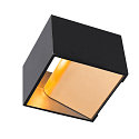 SLV Luminaria de pared LOGS IN DTW Arriba-Abajo, peque�o, Dim-To-Warm, indirecta IP20, negro regulable