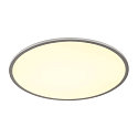 SLV Luminaria de techo PANEL 60 ROUND redondo IP20, gris plateado regulable