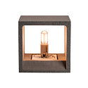 SLV Luminaria de pared SOLID CUBE G9, negro 
