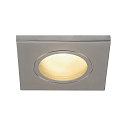 Luz downlight DOLIX OUT QPAR51 angular, r�gido GU10 IP65, gris plateado regulable