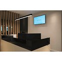 SLV LED Pendant luminaire GLENOS, 100cm, UGR, 52W 3000K, black matt