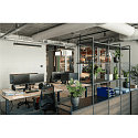 SLV LED Pendant luminaire GLENOS, 100cm, UGR, 52W 4000K, black matt