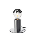 SLV Luminaria de mesa FITU TL con interruptor E27 IP20, aluminio cepillado 