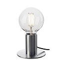 SLV Luminaria de mesa FITU TL con interruptor E27 IP20, aluminio cepillado 