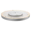 SLV Luminaria de techo MEDO 90 CL AMBIENT Arriba-Abajo, controlable por DALI, CCT Switch IP20, gris regulable