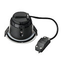 SLV Luz downlight VARU QPAR51 DL redondo, r�gido GU10 IP65, negro, blanco regulable