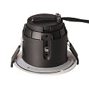 SLV Luz downlight VARU QPAR51 DL redondo, r�gido GU10 IP65, negro, blanco regulable