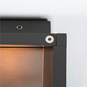SLV Luminaria de pared para exteriores QUADRULO WL angular, sin sensor E27 IP44, antracita regulable