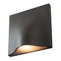 SLV Luminaria de pared para exteriores VILUA II WL IP54, antracita