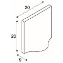 SLV Luminaria de pared para exteriores VILUA II WL IP54, antracita