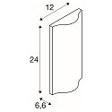 SLV Luminaria de pared para exteriores VILUA UP/DOWN IP54, antracita
