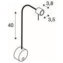 Luminaria de pared DIO FLEX PLATE QPAR 51 WL GU10 IP20, blanco