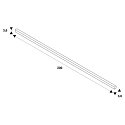 SLV Ra�l de montaje trif�sico S-TRACK PHASE & DALI 2M controlable por DALI, negro