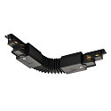 Conector flexible trif�sico S-TRACK PHASE & DALI versi�n de montaje en superficie, controlable por DALI, negro