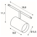 SLV Luminaria de cuerda TENSEO NOBLO, cromo