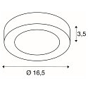SLV LED Wall / Ceiling luminaire SENSER 18 CW, round, IP20, white, 12W, 3000K, 880lm