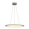 Luminaria colgante PANEL 60 DALI LED redondo, gris
