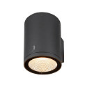 SLV Luminaria de pared para exteriores ENOLA ROUND SINGLE CCT - L abajo, grande, CCT Switch IP65, antracita 