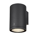 SLV Luminaria de pared para exteriores ENOLA ROUND SINGLE CCT - L abajo, grande, CCT Switch IP65, antracita 