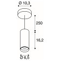 SLV Luminaria colgante NUMINOS PD PHASE S IP20, negro