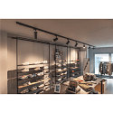 SLV LED 3-Phase luminaire NUMINOS PHASE M, 3000K, 36�, 1970lm, black/black